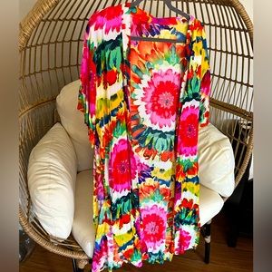 Bright print Kimono o/s
